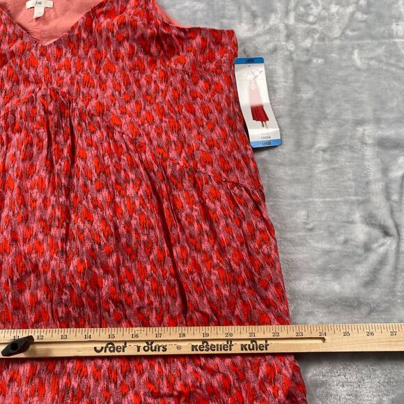Joie Dress Womens Large Red Tea Rose Floral Relaxed Fit Sleeveless V-neck Casual - Picture 12 of 16